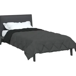 Vol jaar dekbed Zwart en Anthraciet 135 x 200 cm Microfiber><noscript><img width=
