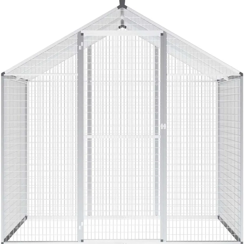 Huisdierbenodigdheden*vidaXL Volière 178x122x194 cm aluminium