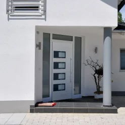 Bouwmaterialen*vidaXL Voordeur 100x200 cm aluminium en PVC Wit