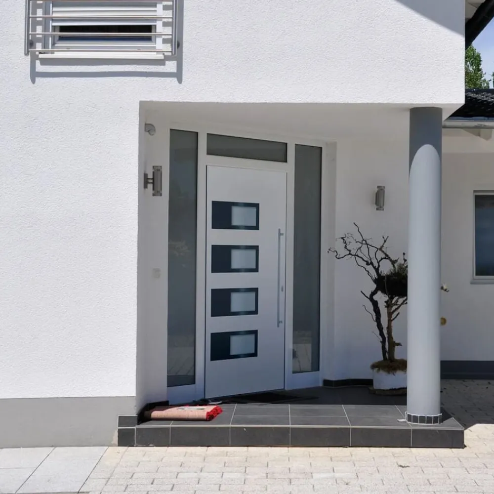 Bouwmaterialen*vidaXL Voordeur 100x200 cm aluminium en PVC Wit