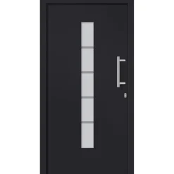 Voordeur 100x200 cm aluminium en PVC><noscript><img width=