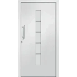 Bouwmaterialen*vidaXL Voordeur 100x200 cm aluminium en PVC Wit