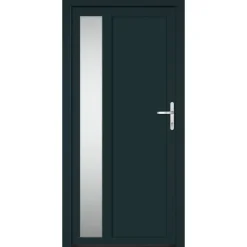 Bouwmaterialen*vidaXL Voordeur 98x200 cm PVC kleurig Antraciet