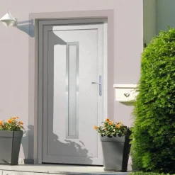 Voordeur 88x200 cm PVC wit>vidaXL Outlet
