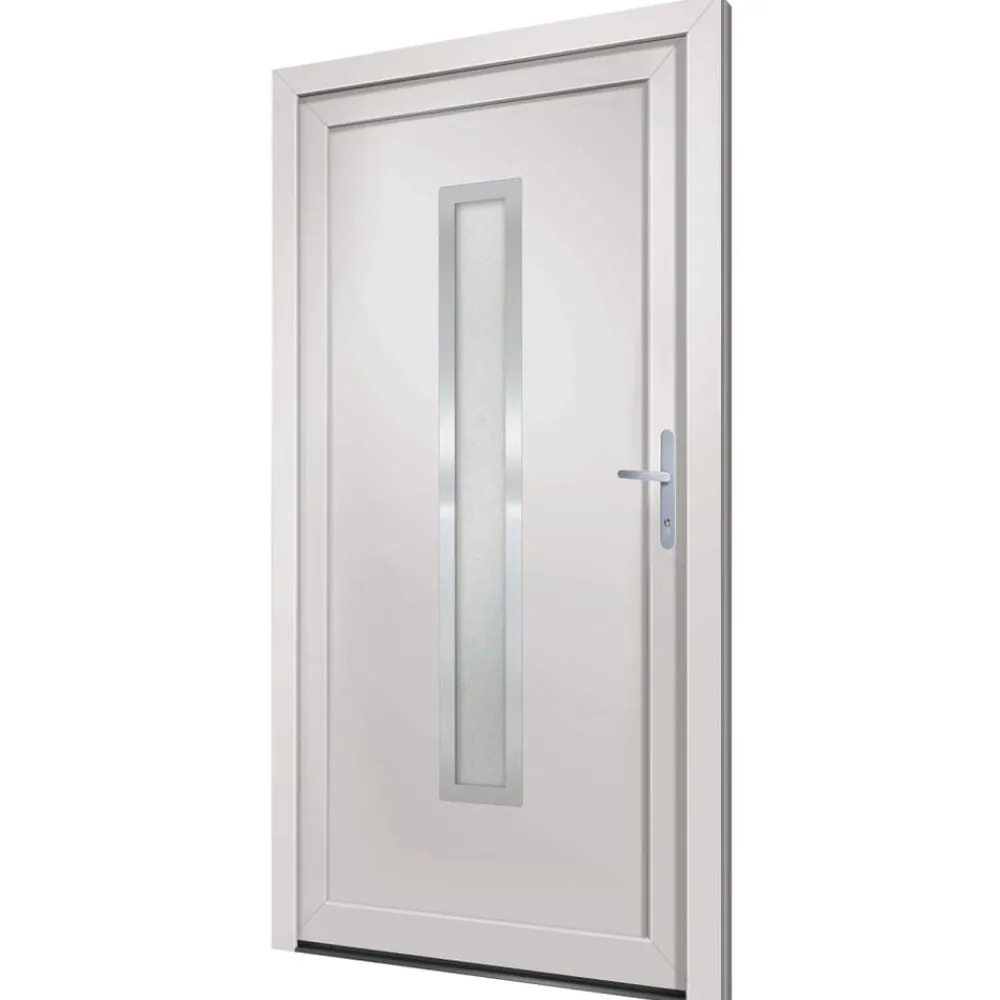 Voordeur 88x200 cm PVC wit>vidaXL Outlet