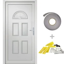 Voordeur 88x208 cm PVC wit>vidaXL Best