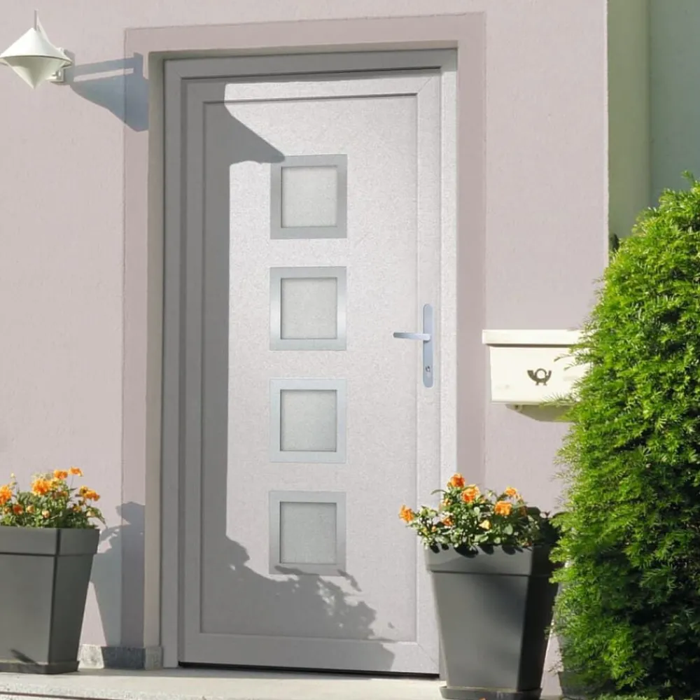 Voordeur 88x200 cm PVC wit>vidaXL Online