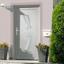 Bouwmaterialen*vidaXL Voordeur 88x200 cm PVC Wit