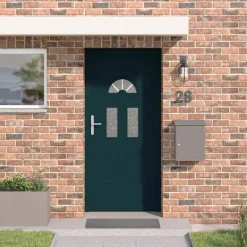 Bouwmaterialen*vidaXL Voordeur 98x208 cm PVC wit