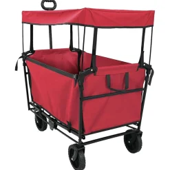 Gereedschap*vidaXL Vouwbare Handtrolley 105 x 56.5 x 116 cm Oxford Stof Rood