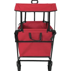 Gereedschap*vidaXL Vouwbare Handtrolley 105 x 56.5 x 116 cm Oxford Stof Rood