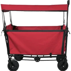 Gereedschap*vidaXL Vouwbare Handtrolley 105 x 56.5 x 116 cm Oxford Stof Rood