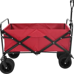 Gereedschap*vidaXL Vouwbare Handtrolley 89 x 63 x 96 cm Rood