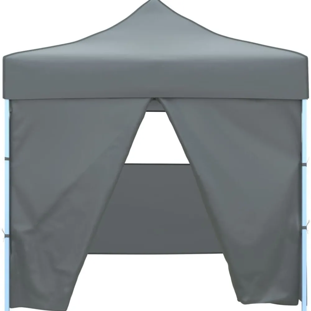 Tuin & Gazon*vidaXL Vouwtent pop-up met 4 zijwanden 3x3 m Antraciet