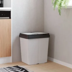 Vuilnisbak dubbel 2x25 L>vidaXL
