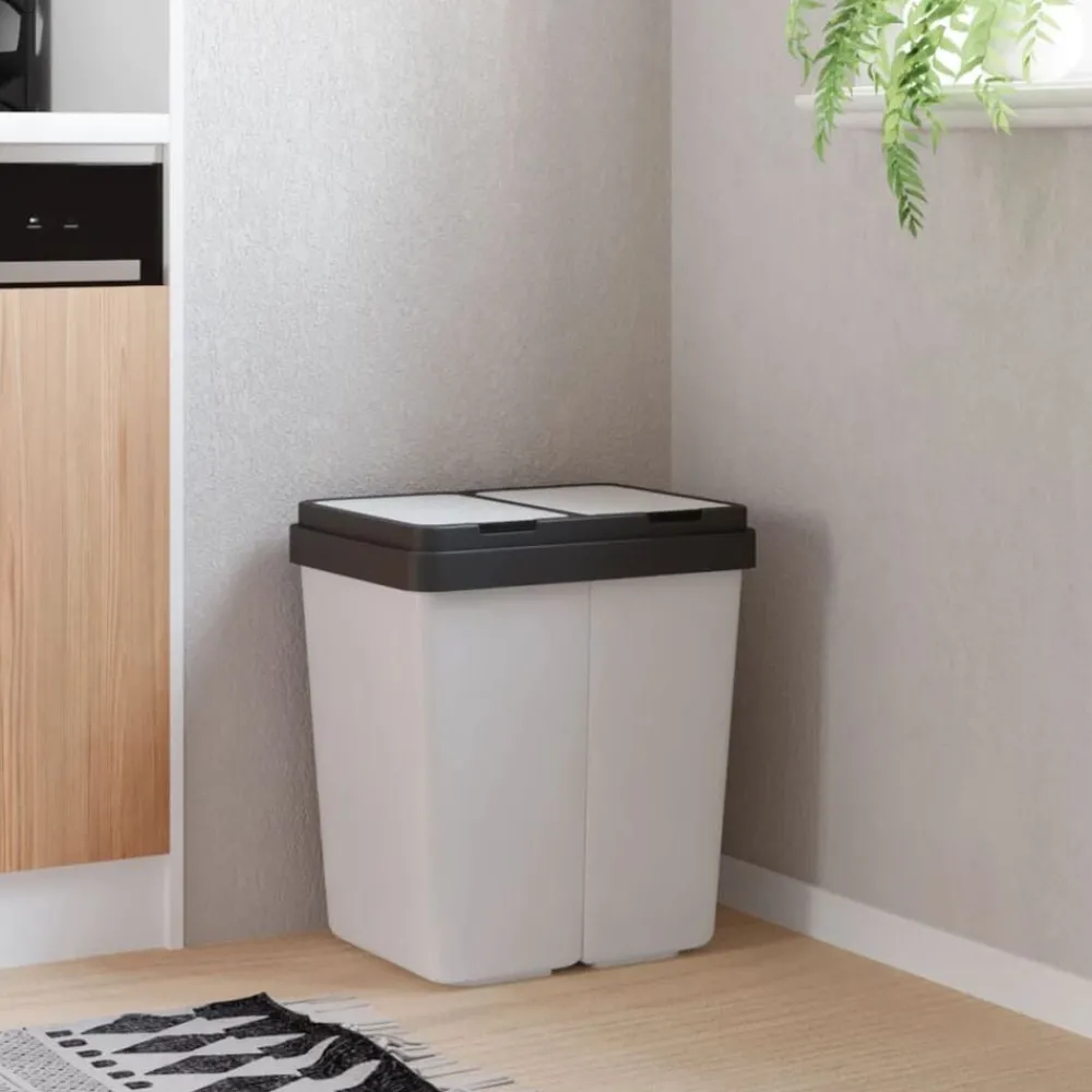 Vuilnisbak dubbel 2x25 L>vidaXL