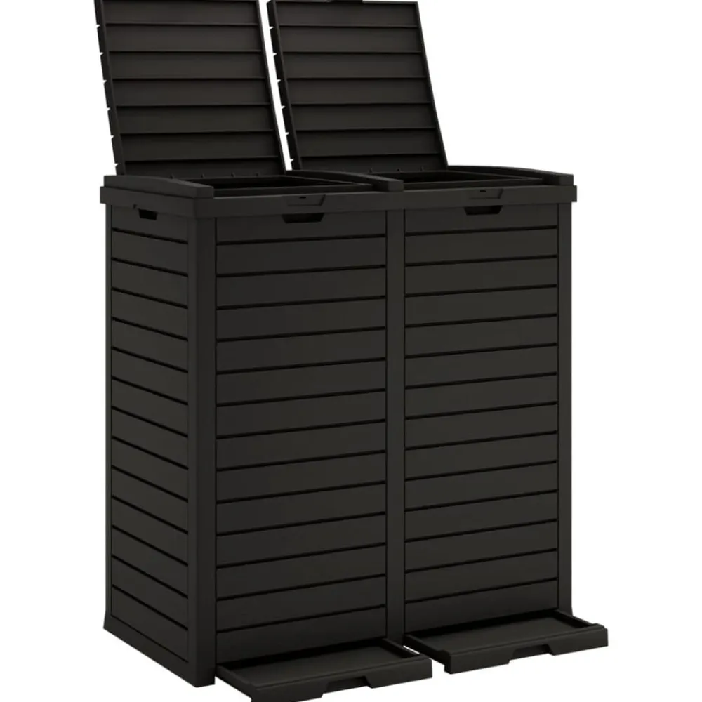 Vuilnisbak voor tuin 78x41x86 cm polypropeen>vidaXL Hot