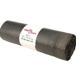 Vuilniszakken met trekkoorden 250 st 60 l zwart>vidaXL Sale