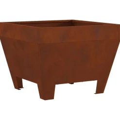 Haarden*vidaXL Vuurkorf Bruin 50 x 50 x 38 cm Cortenstaal Weerbestendig staal/bruin