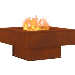 Vuurkorf Bruin 60 x 60 x 30 cm Cortenstaal><noscript><img width=