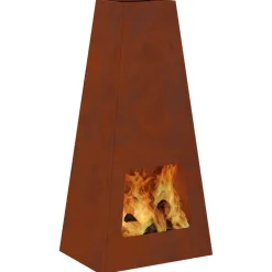 Vuurkorf Bruin 50 x 35 x 100 cm Cortenstaal><noscript><img width=