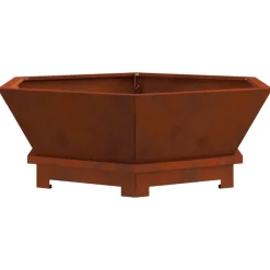 Vuurkorf Bruin 75 x 75 x 28 cm Cortenstaal>vidaXL Outlet