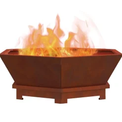 Vuurkorf Bruin 75 x 75 x 28 cm Cortenstaal><noscript><img width=