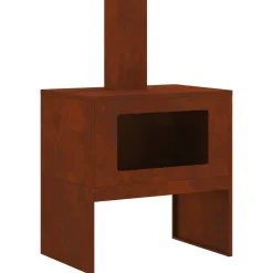 Haarden*vidaXL Vuurkorf Bruin 60 x 40 x 96 cm Cortenstaal Verweerd staal/bruin