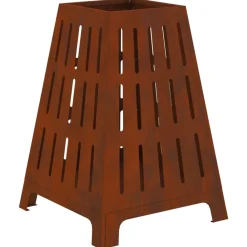 Haarden*vidaXL Vuurkorf Bruin 50 x 50 x 70 cm Cortenstaal Weerbestendig staal/bruin