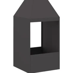 Vuurkorf Zwart 50 x 50 x 100 cm Staal>vidaXL Outlet