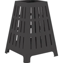 Haarden*vidaXL Vuurkorf Zwart 50 x 50 x 70 cm Staal Koudgewalst staal/zwart