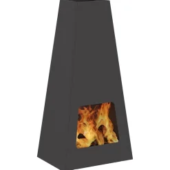 Haarden*vidaXL Vuurkorf Zwart 50 x 35 x 100 cm Staal Koudgewalst staal/zwart