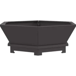 Haarden*vidaXL Vuurkorf Zwart 75 x 75 x 28 cm Staal Koudgewalst staal/zwart