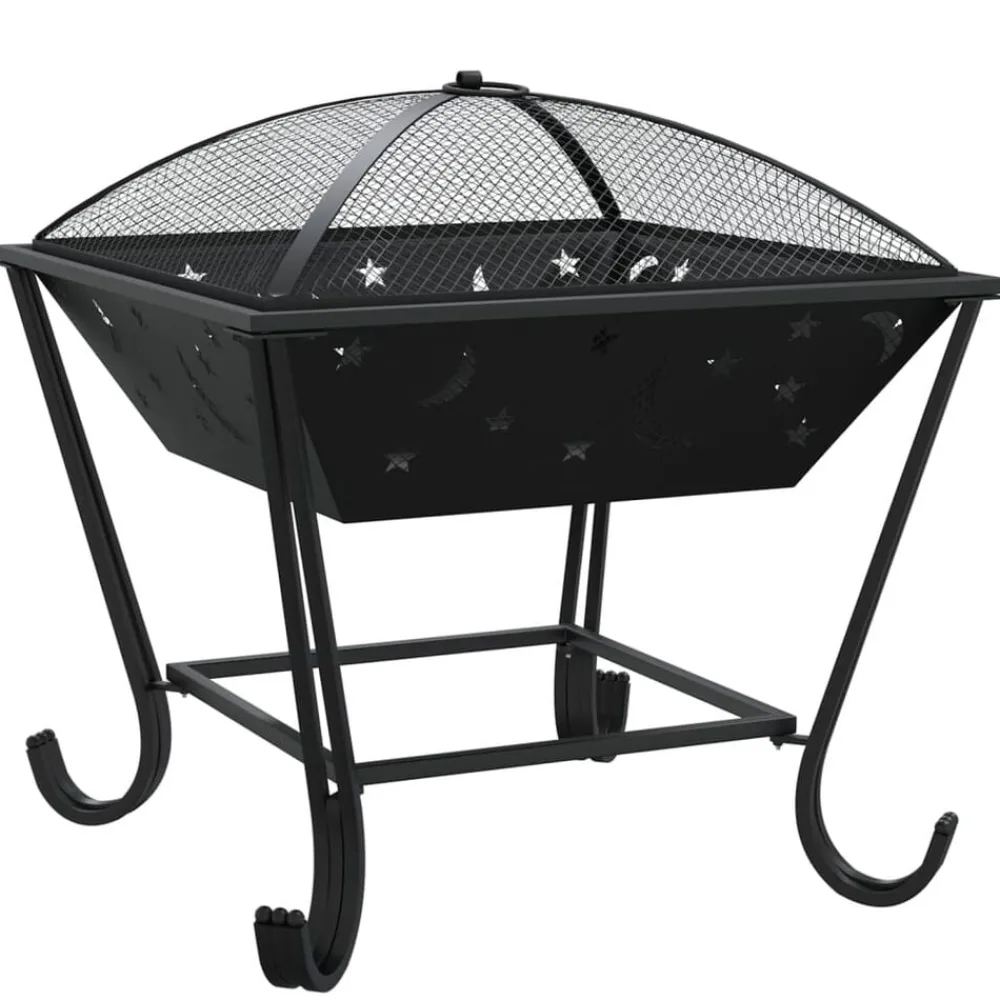 Vuurplaats met pook XXL 50 cm staal>vidaXL Outlet