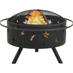 Vuurplaats met pook XXL 76 cm staal>vidaXL Best