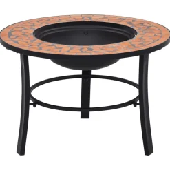 Haarden*vidaXL Vuurschaal mozaïek 68 cm keramiek kleurig Terracotta