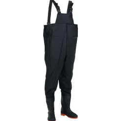 Buitensport*vidaXL Waadpak met laarzen maat 43 Zwart