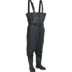 Buitensport*vidaXL Waadpak met laarzen en riem maat 38 Zwart