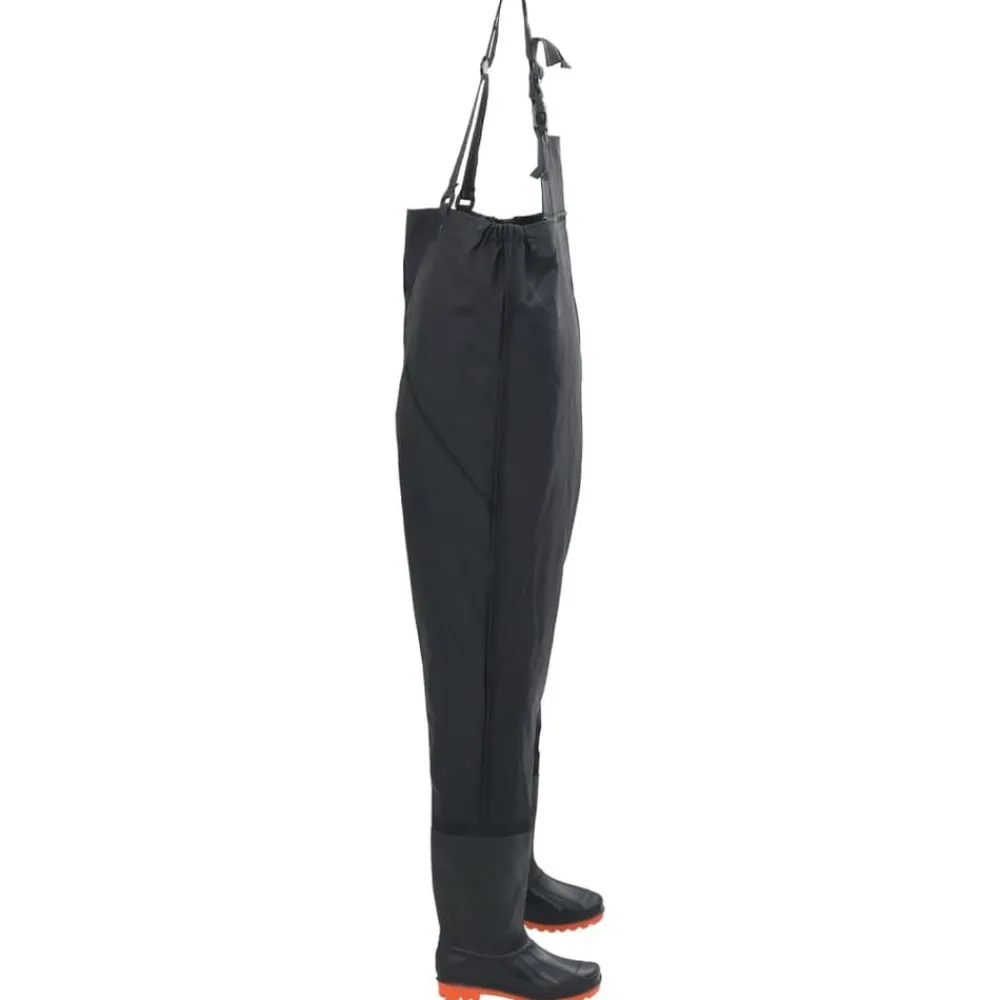 Buitensport*vidaXL Waadpak met laarzen maat 39 Zwart