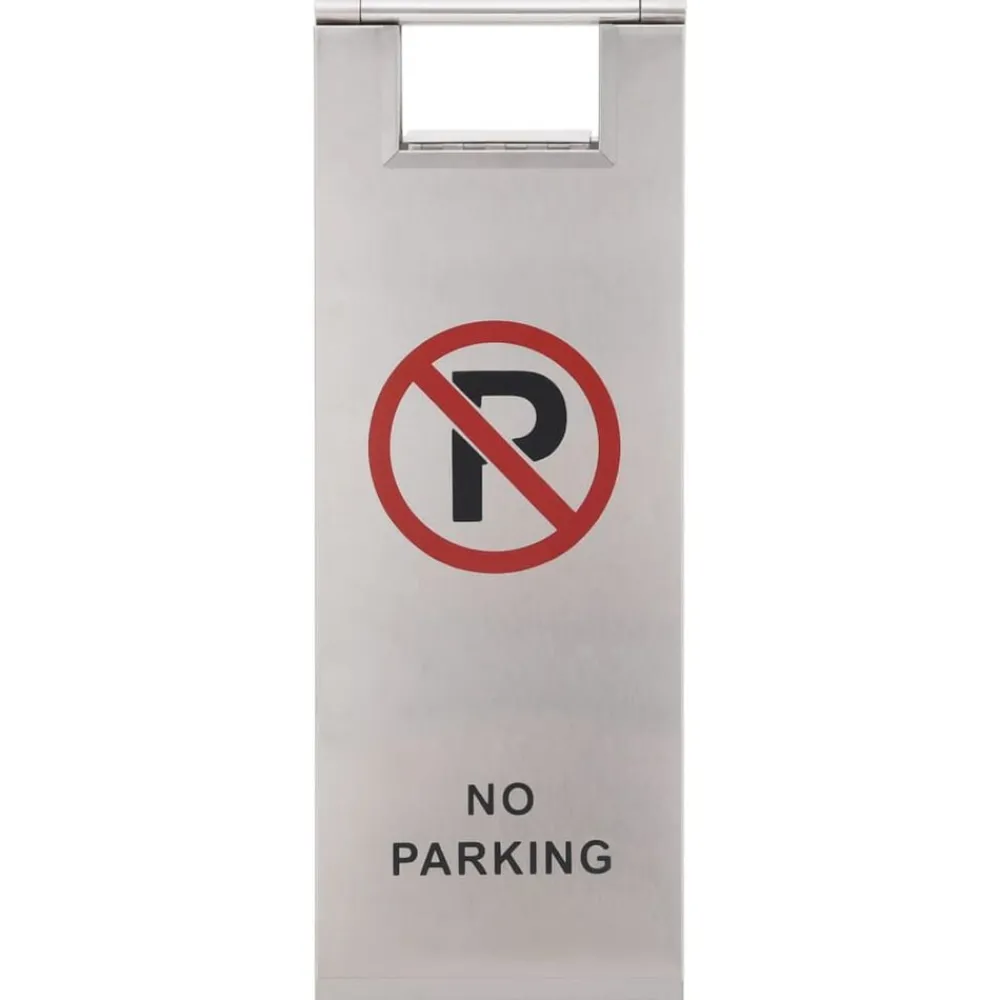 Waarschuwingsbord niet parkeren inklapbaar roestvrij staal>vidaXL New