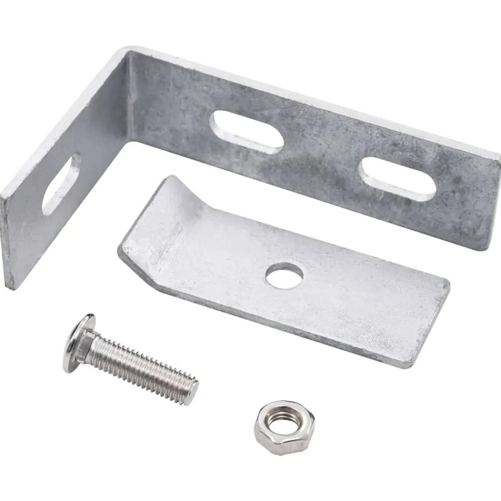 Tuinafscheidingen*vidaXL Wand hoekverbinding 10 sets kleurig Zilver
