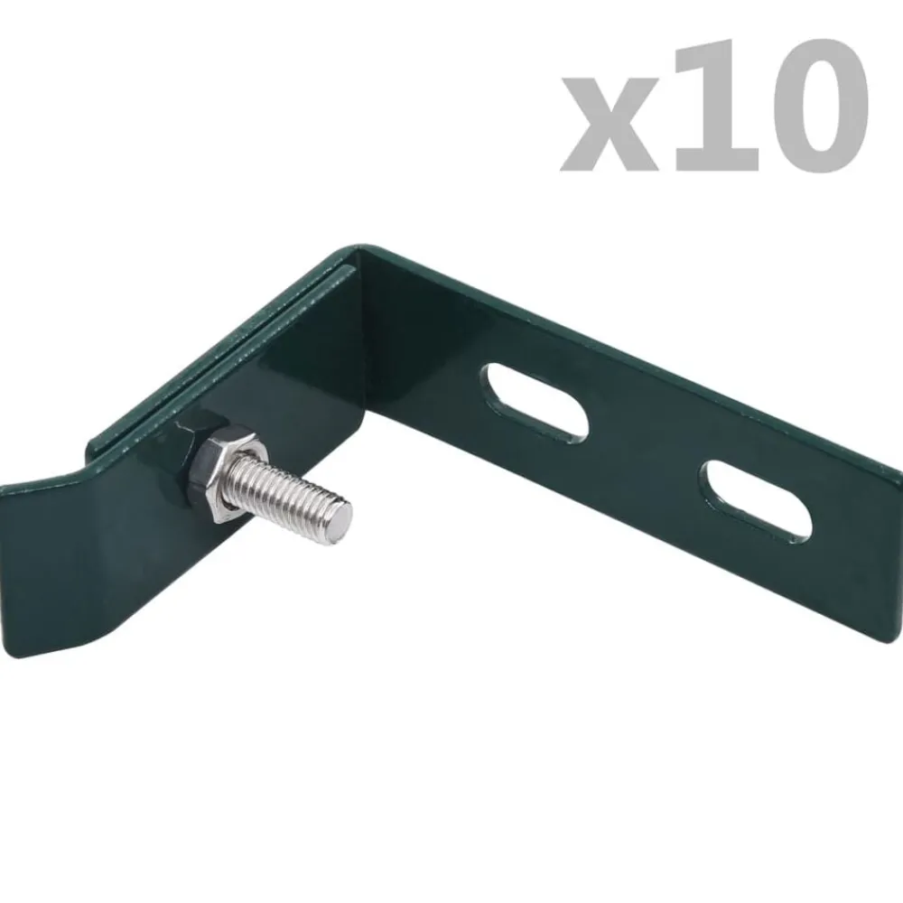 Tuinafscheidingen*vidaXL Wand hoekverbinding 10 sets Groen