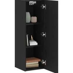 Wand TV Kast 30,5 x 30 x 90 cm Bewerkt hout><noscript><img width=