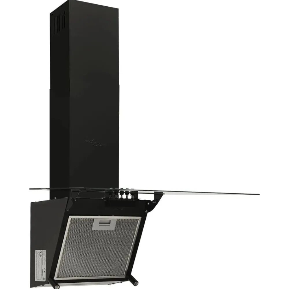 Wandafzuigkap 60 cm staal en gehard glas>vidaXL Outlet