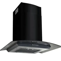 Keuken & Eetkamer*vidaXL Wandafzuigkap 756 m³/u 60 cm roestvrij staal zwart