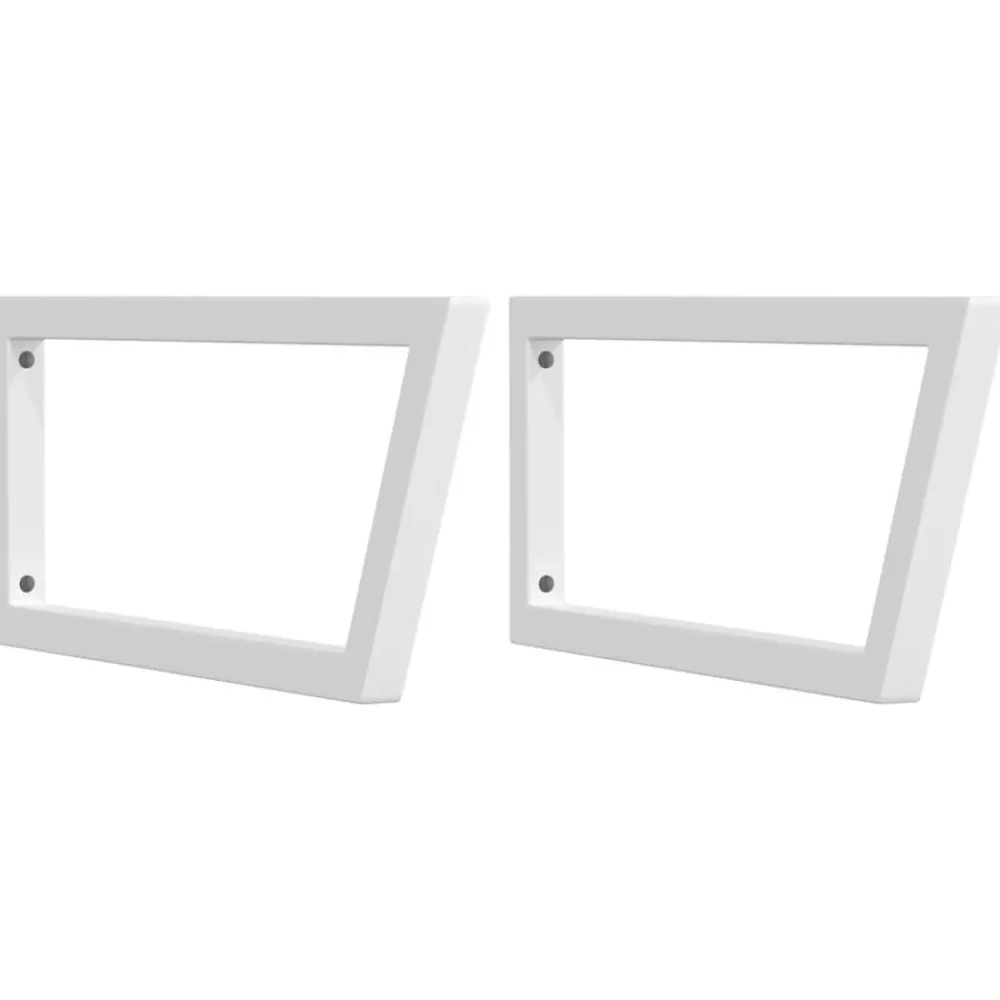 Wandbeugels voor wasbak 2 st trapezium staal>vidaXL Best
