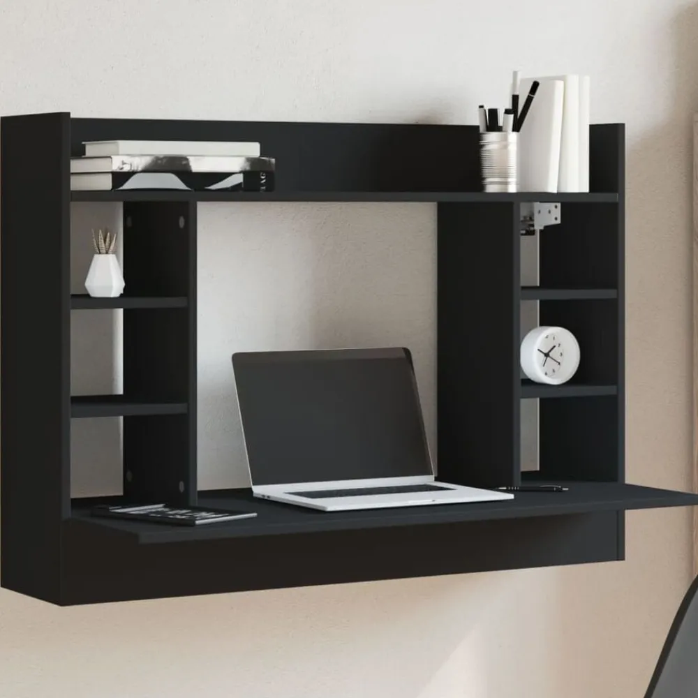Wandbureau 105x48x75 cm bewerkt hout>vidaXL Clearance
