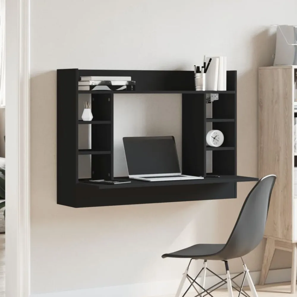 Wandbureau 105x48x75 cm bewerkt hout>vidaXL Clearance