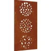Woon- & Tuinaccessoires*vidaXL Wanddecoratie tuin bladontwerp 105x55 cm cortenstaal