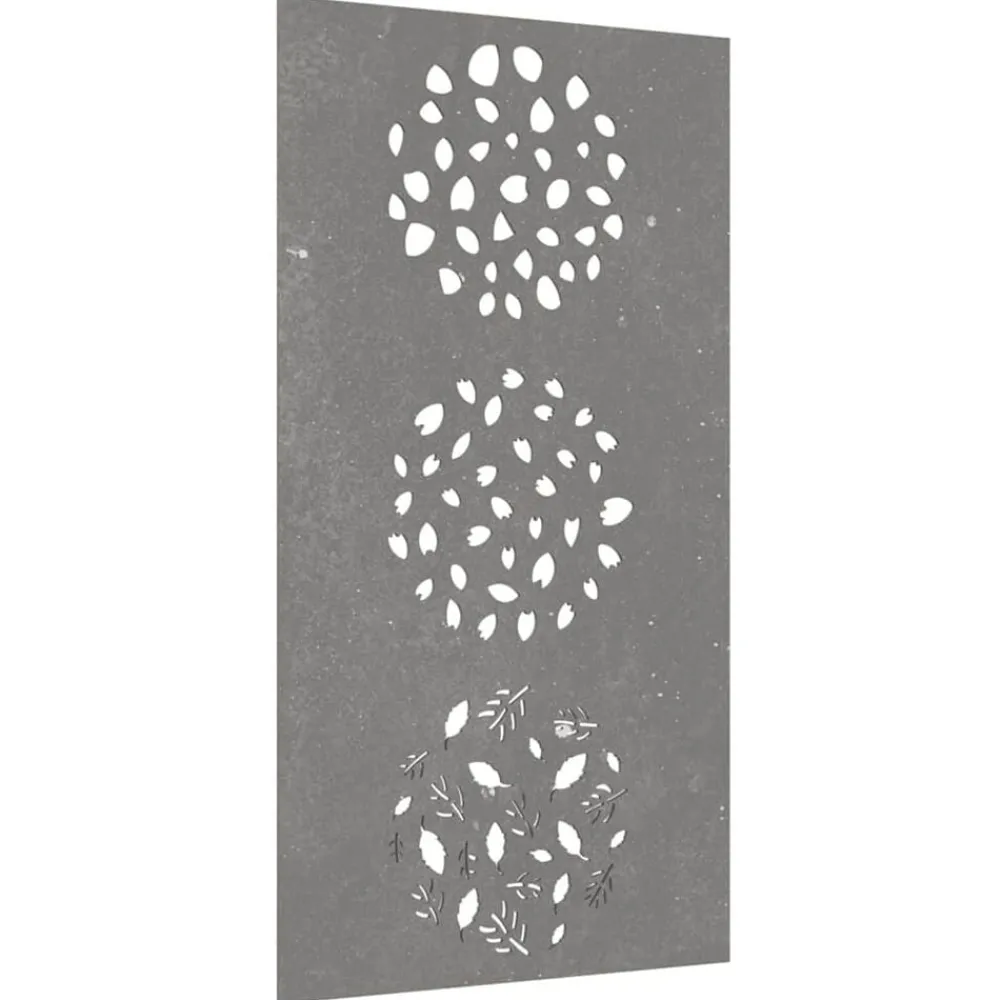 Woon- & Tuinaccessoires*vidaXL Wanddecoratie tuin bladontwerp 105x55 cm cortenstaal